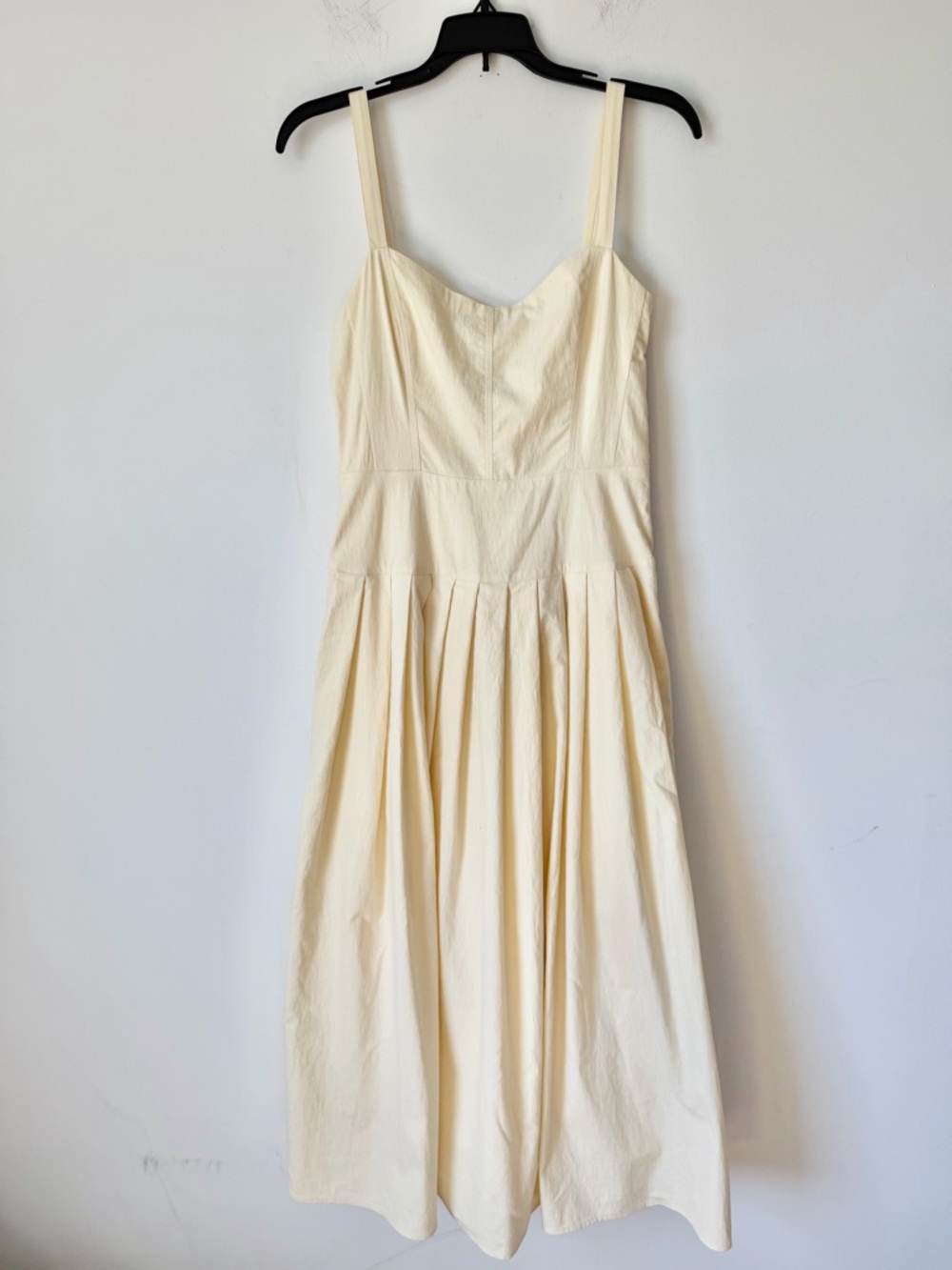 J. Crew Pleated Drop-Waist Dress in Crinkle Cotton Blend - Picture 4 of 12